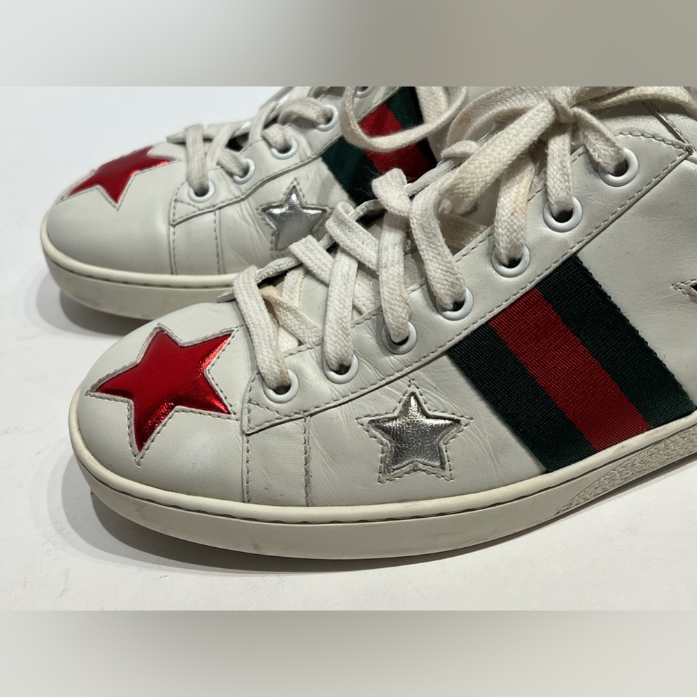 Gucci Ace Leather Star Sneakers 
38 - Picture 8 of 11